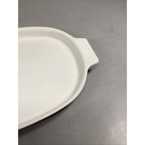 Vintage White Serving Tray #283 - Calif, USA - 17x10.5” - Picture 4 of 8